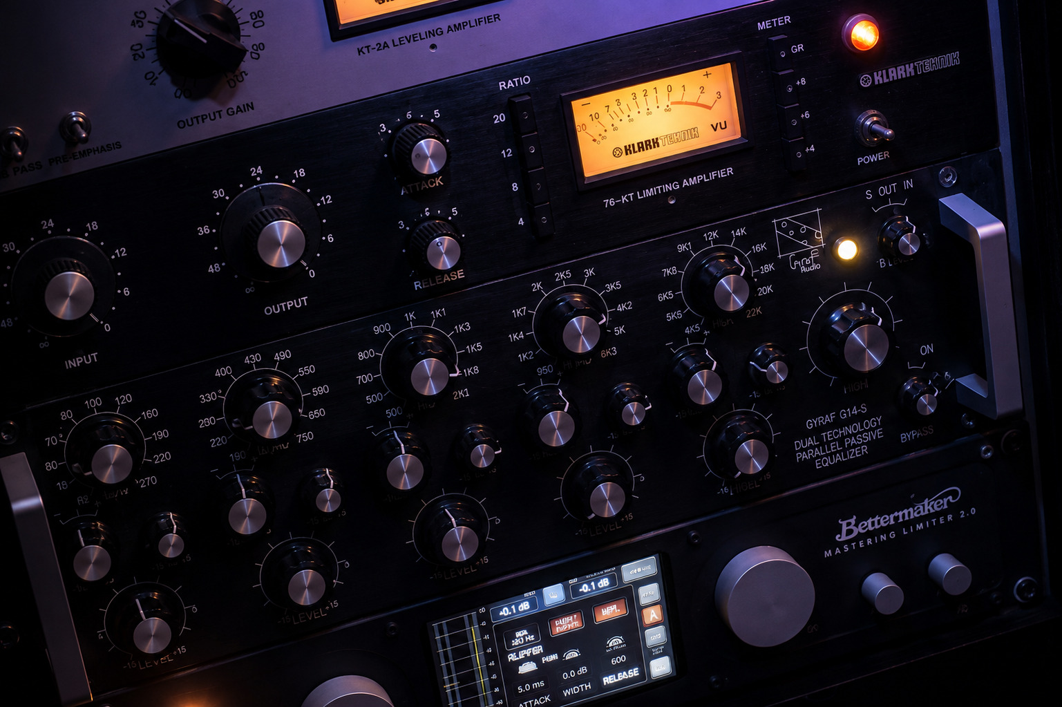Équipements analogiques de mixage et mastering