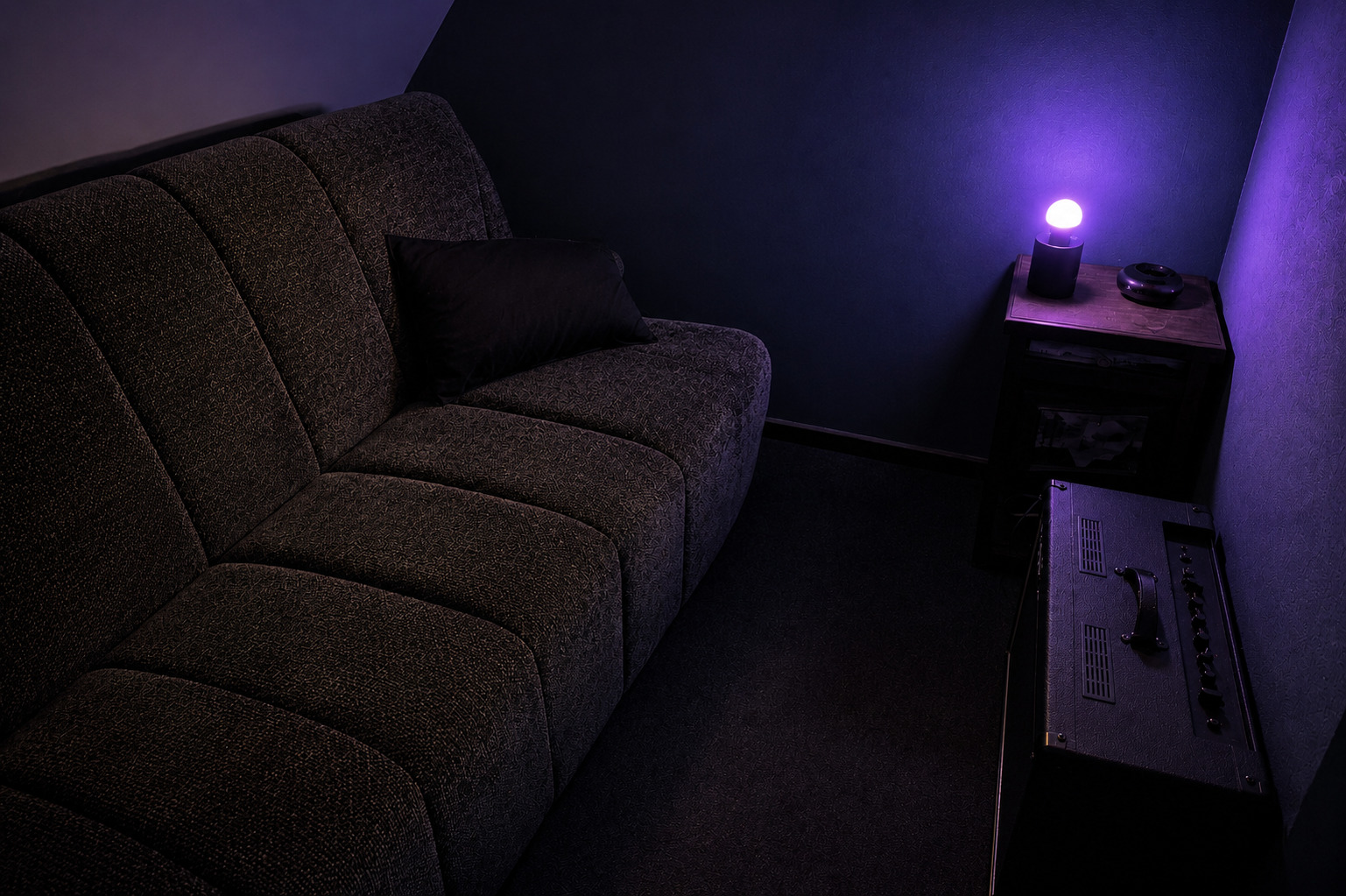 Espace détente d'Audio Linea Studio dans l'Avesnois